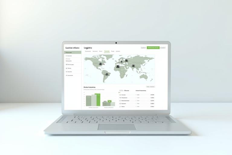 Interface mockup of the 1 XTREME PURPOSE LLC client logistics portal showing active freight lanes